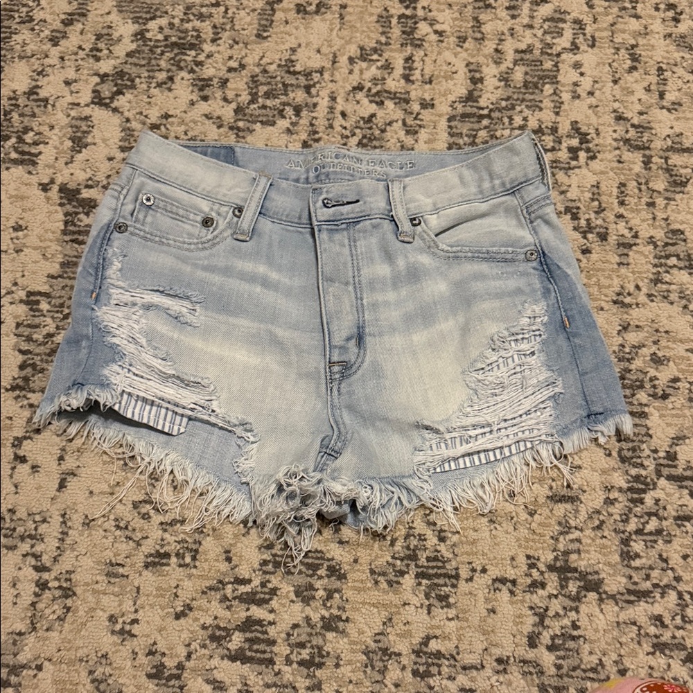 American Eagle Outfitters Light Blue Jean Shorts